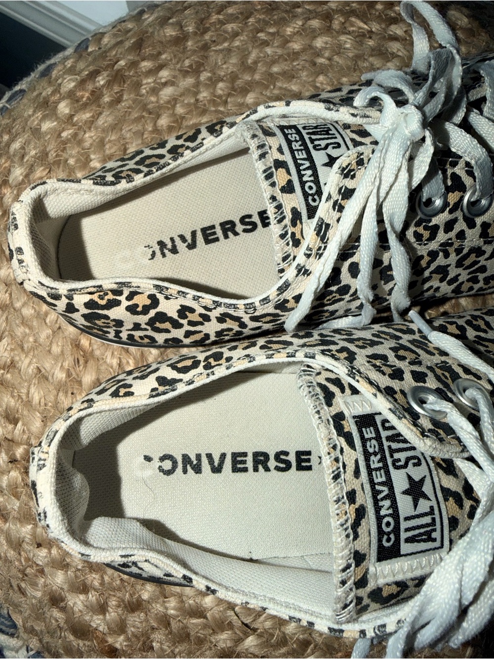Converse All Stars Leopard Print Sneakers - Picture 2 of 7
